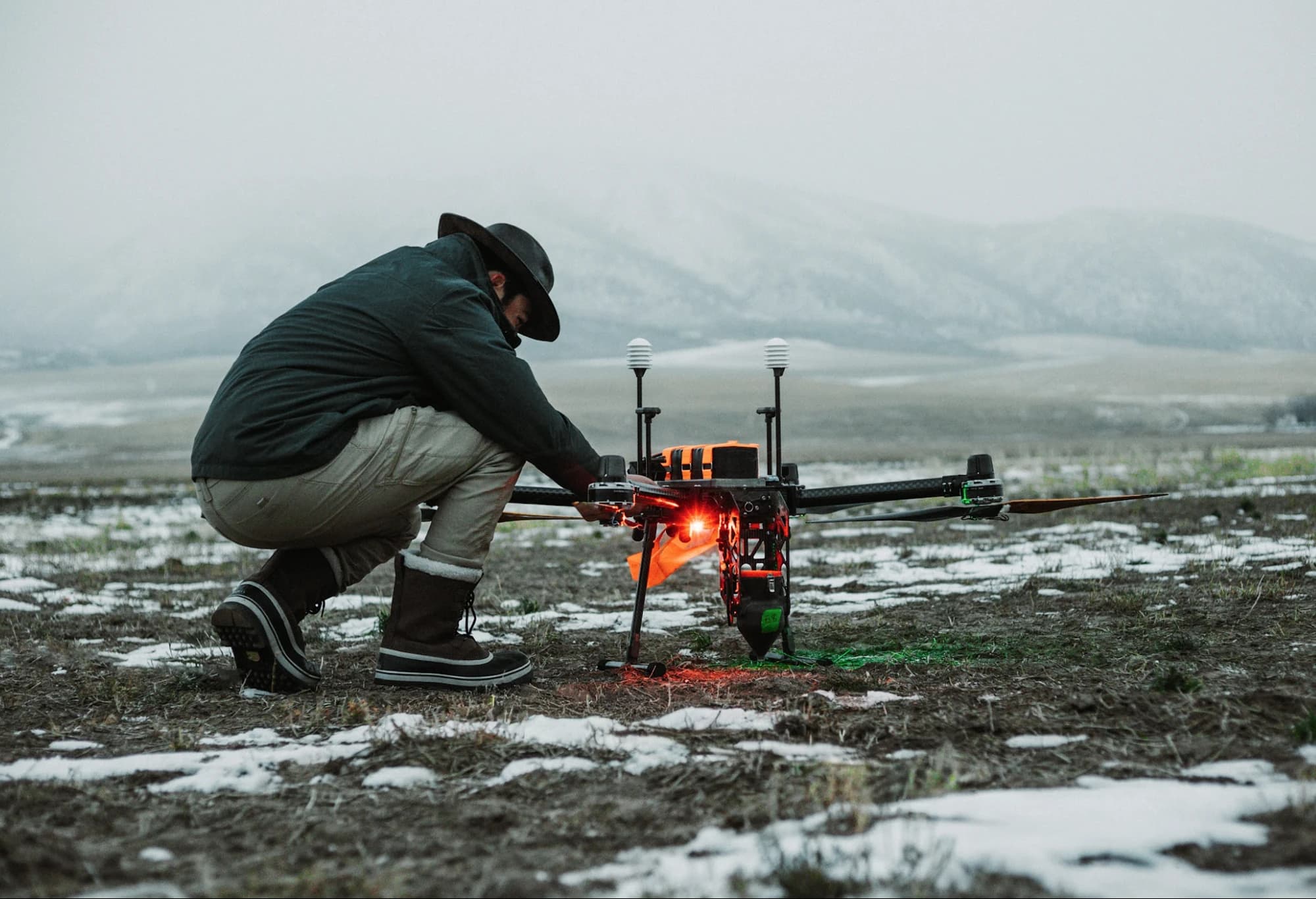 Rainmaker cloud seeding team in the field