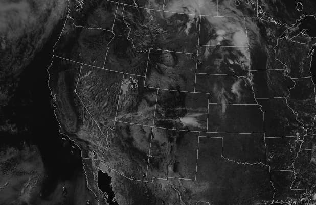 A top-down view of the United States